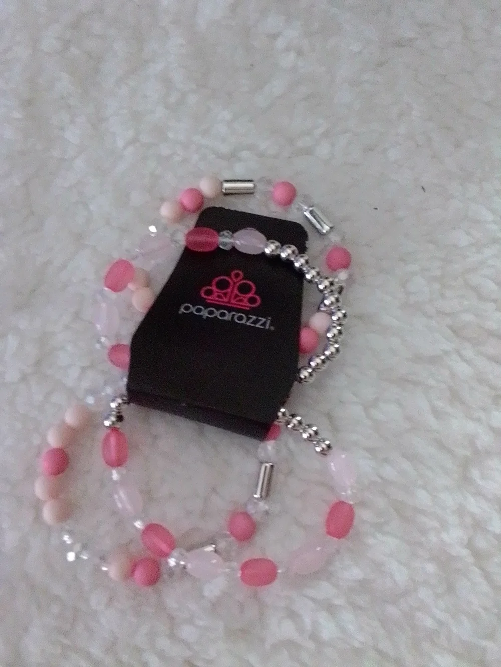 paparazzi Pink Multi-Strand Beaded Bracelet Stack